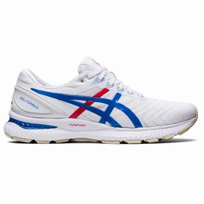 Asics Gel-Nimbus 22 Retro Tokyo - Miesten Juoksukengät - Valkoinen/Sininen